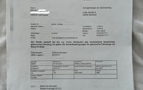 BMW X4, 2018 год, 3 950 000 рублей, 16 фотография