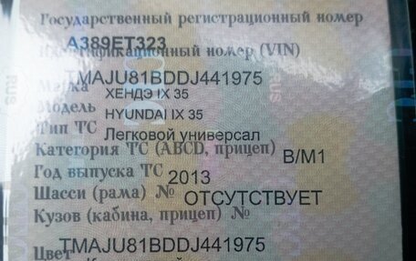 Hyundai ix35 I рестайлинг, 2013 год, 900 000 рублей, 14 фотография