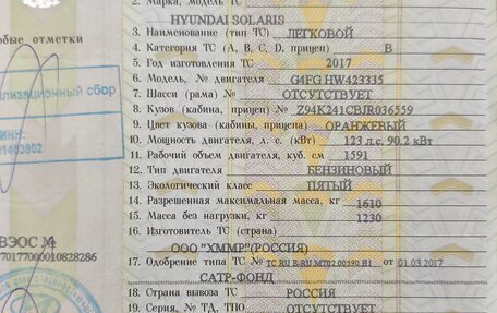 Hyundai Solaris II рестайлинг, 2017 год, 1 317 000 рублей, 24 фотография