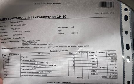 Volvo S60 III, 2011 год, 800 000 рублей, 12 фотография