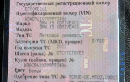 BMW X5, 2022 год, 9 500 000 рублей, 6 фотография