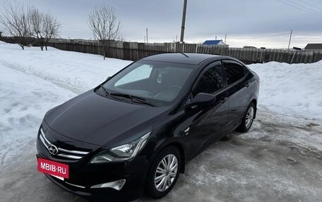 Hyundai Solaris II рестайлинг, 2014 год, 1 000 000 рублей, 18 фотография