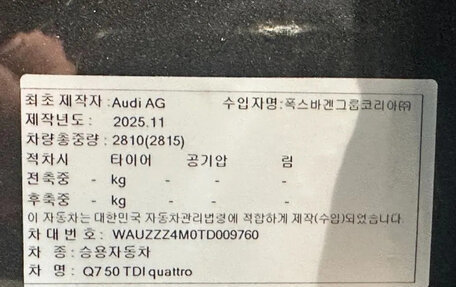 Audi Q7, 2026 год, 14 990 099 рублей, 16 фотография