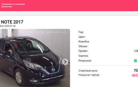 Nissan Note II рестайлинг, 2017 год, 1 325 000 рублей, 24 фотография