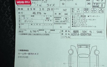 Toyota Raize I, 2022 год, 1 250 000 рублей, 26 фотография