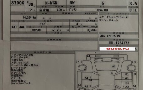 Honda N-WGN I рестайлинг, 2015 год, 755 000 рублей, 19 фотография