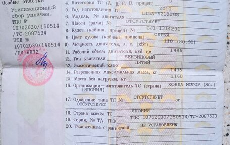 Honda Airwave I рестайлинг, 2010 год, 1 000 000 рублей, 19 фотография