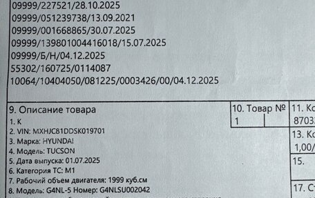 Hyundai Tucson, 2025 год, 4 600 000 рублей, 21 фотография