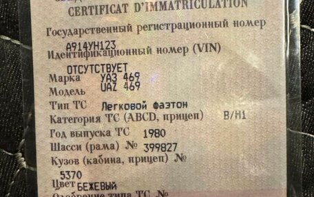 ЛуАЗ 469, 1980 год, 400 000 рублей, 5 фотография