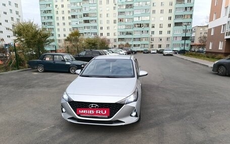 Hyundai Solaris II рестайлинг, 2021 год, 1 450 000 рублей, 3 фотография