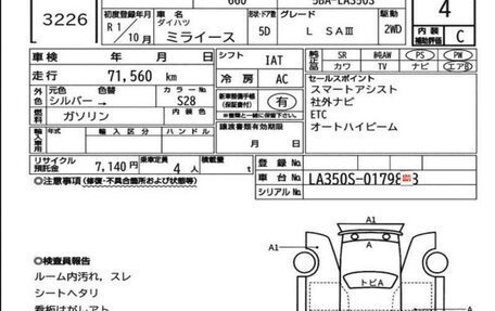 Daihatsu Mira e:S II, 2019 год, 700 000 рублей, 13 фотография