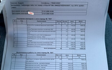 Volkswagen Jetta VI, 2014 год, 790 000 рублей, 20 фотография