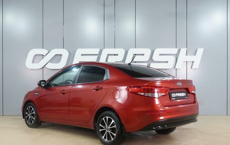 KIA Rio III рестайлинг, 2016 год, 989 000 рублей, 2 фотография