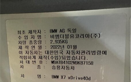 BMW X7, 2021 год, 11 500 000 рублей, 16 фотография