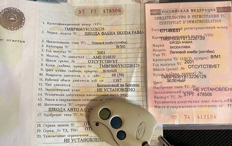 Skoda Fabia I, 2001 год, 170 000 рублей, 19 фотография