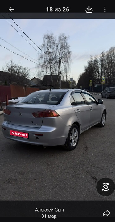 Mitsubishi Lancer X, 2007 год, 605 000 рублей, 3 фотография
