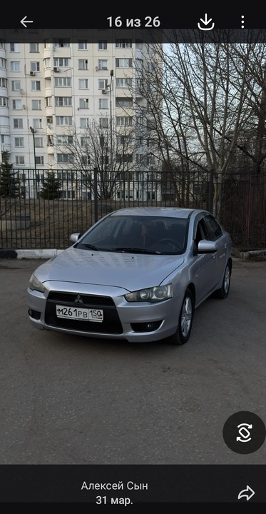Mitsubishi Lancer X, 2007 год, 605 000 рублей, 1 фотография