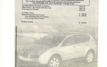 Subaru Tribeca I рестайлинг, 2005 год, 1 100 000 рублей, 5 фотография