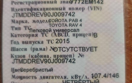 Toyota RAV4, 2015 год, 2 200 000 рублей, 22 фотография