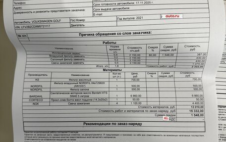 Volkswagen Golf VIII, 2021 год, 2 800 000 рублей, 15 фотография