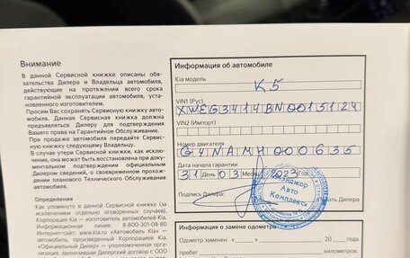 KIA K5, 2022 год, 2 850 000 рублей, 28 фотография