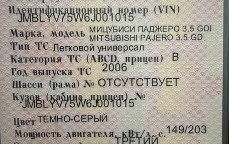 Mitsubishi Pajero III рестайлинг, 2006 год, 875 000 рублей, 28 фотография