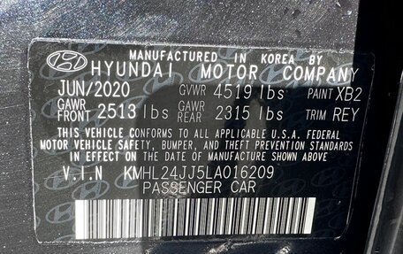 Hyundai Sonata VIII, 2020 год, 2 350 000 рублей, 9 фотография