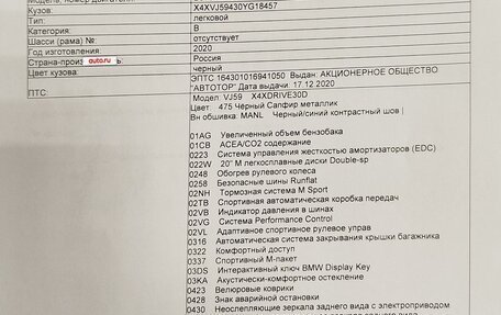 BMW X4, 2020 год, 5 350 000 рублей, 13 фотография