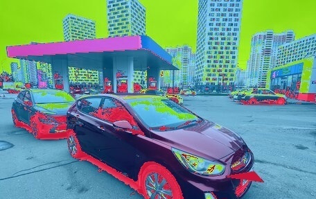 Hyundai Solaris II рестайлинг, 2011 год, 700 000 рублей, 12 фотография