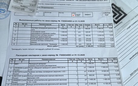 Land Rover Range Rover IV рестайлинг, 2013 год, 3 800 000 рублей, 22 фотография