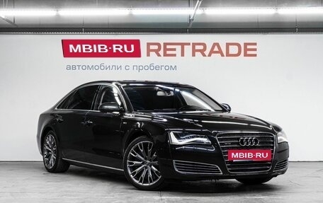 Audi A8, 2013 год, 3 349 000 рублей, 4 фотография