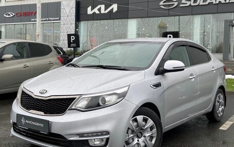 KIA Rio III рестайлинг, 2016 год, 1 075 000 рублей, 1 фотография