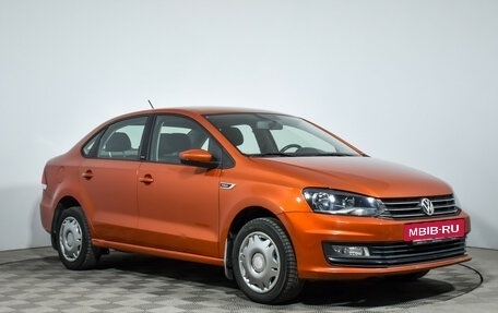 Volkswagen Polo VI (EU Market), 2016 год, 1 100 000 рублей, 3 фотография