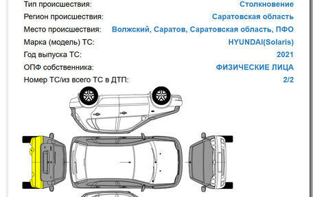 Hyundai Solaris II рестайлинг, 2021 год, 1 700 000 рублей, 38 фотография