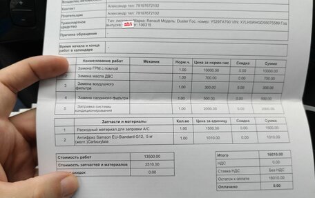 Renault Duster I рестайлинг, 2016 год, 1 500 000 рублей, 19 фотография