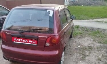 Daewoo Matiz I, 2009 год, 150 000 рублей, 2 фотография