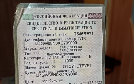 Jeep Grand Cherokee, 1999 год, 480 000 рублей, 20 фотография