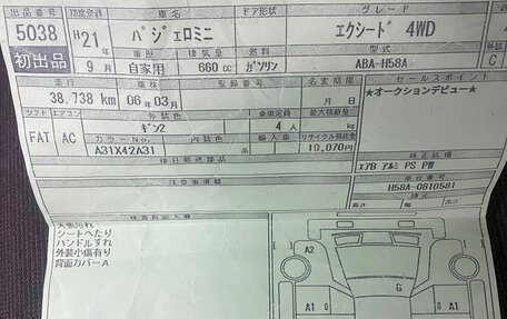 Mitsubishi Pajero Mini II, 2009 год, 696 000 рублей, 32 фотография