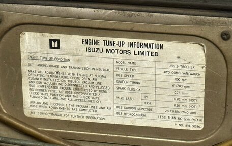 Isuzu Trooper I, 1986 год, 118 000 рублей, 6 фотография