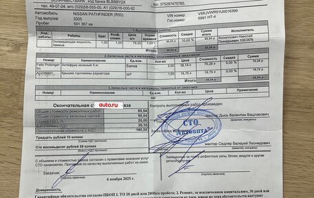 Nissan Pathfinder, 2005 год, 580 000 рублей, 22 фотография