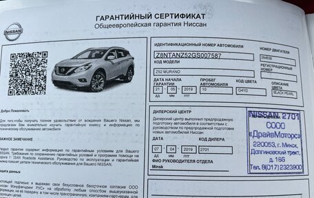 Nissan Murano, 2018 год, 2 680 000 рублей, 24 фотография