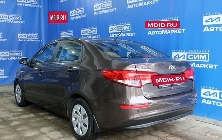 KIA Rio III рестайлинг, 2016 год, 1 015 000 рублей, 3 фотография