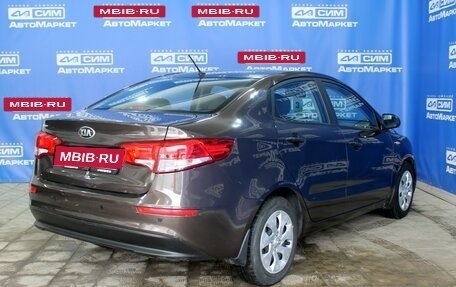 KIA Rio III рестайлинг, 2016 год, 1 015 000 рублей, 4 фотография