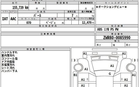 Toyota Noah III, 2015 год, 2 190 000 рублей, 20 фотография