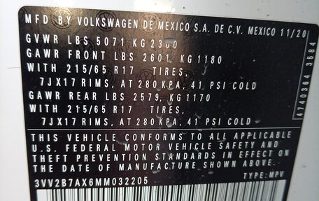 Volkswagen Tiguan II, 2021 год, 32 000 000 рублей, 6 фотография