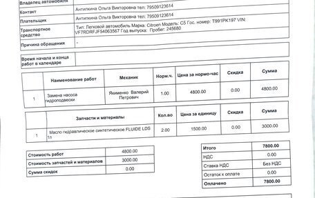 Citroen C5 II, 2008 год, 450 000 рублей, 18 фотография