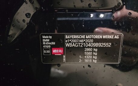 BMW X6, 2019 год, 7 800 000 рублей, 6 фотография