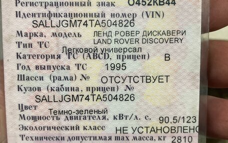 Land Rover Discovery III, 1995 год, 450 000 рублей, 9 фотография