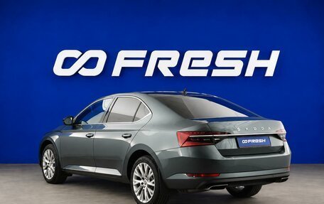 Skoda Superb III рестайлинг, 2020 год, 3 499 077 рублей, 2 фотография