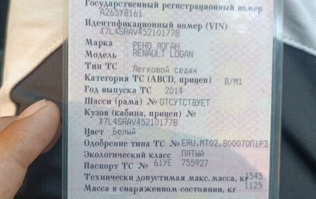 Renault Logan II, 2014 год, 340 000 рублей, 15 фотография